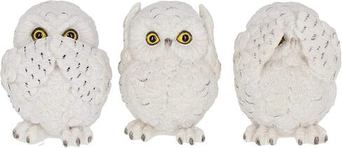 Nemesis Now B4473N9 Three Wise Bats 8.5cm Figurines, Brown in Saudi Arabia