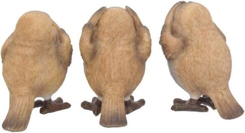 Nemesis Now B4473N9 Three Wise Bats 8.5cm Figurines, Brown in Saudi Arabia