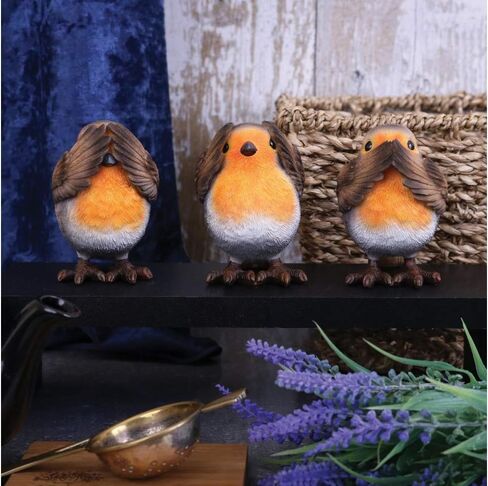 Nemesis Now B4473N9 Three Wise Bats 8.5cm Figurines, Brown in Saudi Arabia