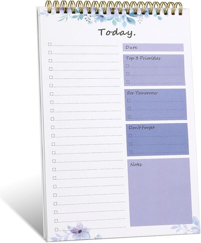To Do List notepad - To Do List Notebook for Work with 52 Sheets, Undated Daily Planner Perfect for Daily Tasks and Goal Setting, To Do List Notepad Suitable for Office, Desk, Classroom, in Saudi Arabia