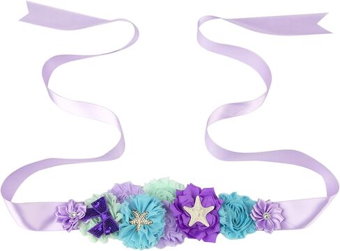 Pink maternity belt,Handmade Flower Sash Belt,flower sash belt for baby shower.(LDZ22) in Saudi Arabia