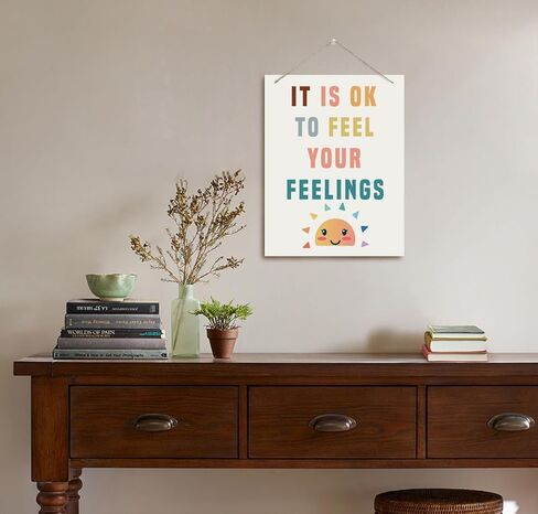 Inspirational Wall Decor, Decorative Hanging Wood Signs, Home and Therapy Office Decor, Mental Health Sign, Feelings Sign, Motivational Wall Decor, It's OK Wall Sign, It's Okay to Make Mistakes in Saudi Arabia