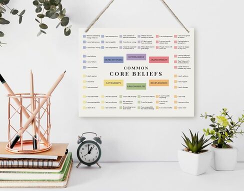Inspirational Wall Decor, Decorative Hanging Wood Signs, Home and Therapy Office Decor, Mental Health Sign, Feelings Sign, Motivational Wall Decor, It's OK Wall Sign, It's Okay to Make Mistakes in Saudi Arabia