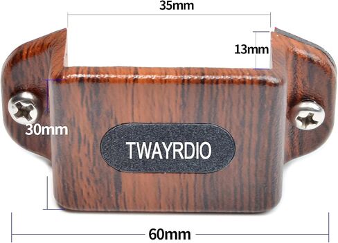 TWAYRDIO حامل تثبيت على لوحة القيادة للراديو المحمول، خطاف مشبك للحزام مع مسامير لموتورولا Talkabout Midland BaoFeng Retevis Yaesu، جهاز اتصال لاسلكي ثنائي الاتجاه، حزمة من 2 in Kuwait