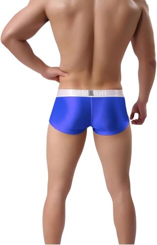 ZONBAILON رجل الانتفاخ تعزيز الحقيبة سراويل داخلية للرجال الحرير الجليد منخفضة الارتفاع السلس Tagless جذوع الملابس الداخلية حزمة M L XL 2XL 3XL in Kuwait