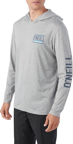 O'NEILL Mens Trvlr Upf Hooded L/s Long Sleeve Pullover, Heather Navy, M in Saudi Arabia