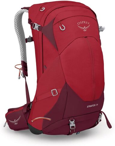 Osprey Stratos 34L Men's Hiking Backpack, Tunnel Vision Grey in Kuwait