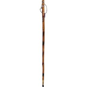SE Natural Wood Walking Stick with Hand-Carved Spiral Design and Knob Top, 55" - WS622-56BH