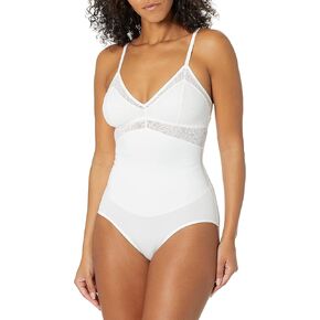 Maidenform Women's Shapewear, Tame Your Tummy Lace Shapewear, Firm Tummy Control, Wireless Shapewear Bodysuit