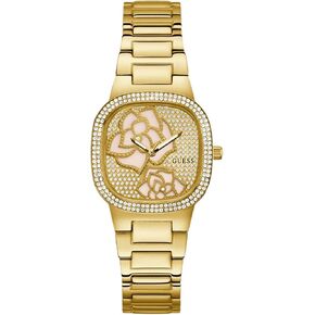 GUESS Ladies 32mm Watch - Silver Tone Strap Silver Dial Silver Tone Case