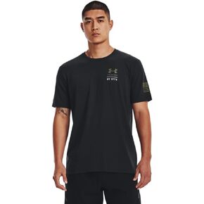 Under Armour Men's Freedom Graphic Short Sleeve T-Shirt, (001) Black / / Marine OD Green, 3X-Large