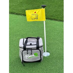 Back9Products Golf Cart Cooler Bag with Magnetic Lid- 12-Can Soft Cooler Bag Collapsible- Perfect for Golfer Cart or Push Cart- Backpack Coolers Insulated Leak Proof- Stylish Gift for Men & Women