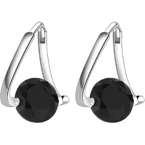Halolux Lymphvity Germanium Earrings for Women Girls Duntify Lymphatic Drainage Acupressure Earrings Dainty Sterling Silver Post Hugging Hoop Earrings