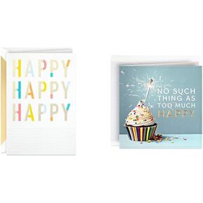 Hallmark Signature Birthday Cards (Happy Happy Happy & Best Birthday Ever)