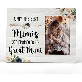 FONDCANYON Aunt Picture Frame, Only the Best Aunts Get Promoted to Great Aunt Picture Photo Frame, Pregnancy Announcements, Pregnancy Announcements for Family, 4x6 Picture Frame