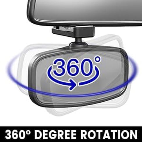 KERHAND 360° Baby Car Mirror for Rear Facing Baby, Adjustable Baby Car Mirror for Back Seat Safety, Shatterproof and Easy Install (BPA-Free) (small) in Saudi Arabia