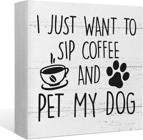289-XQ-MuHe-COFFEE Wooden Stand Decorative Signs & Plaques in Kuwait