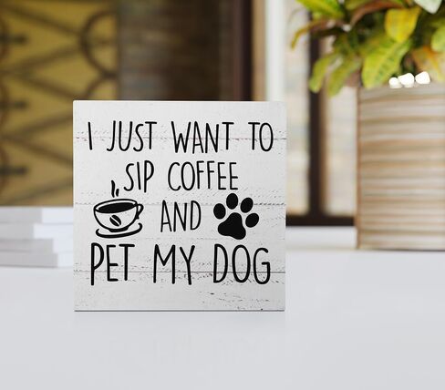 289-XQ-MuHe-COFFEE Wooden Stand Decorative Signs & Plaques in Kuwait