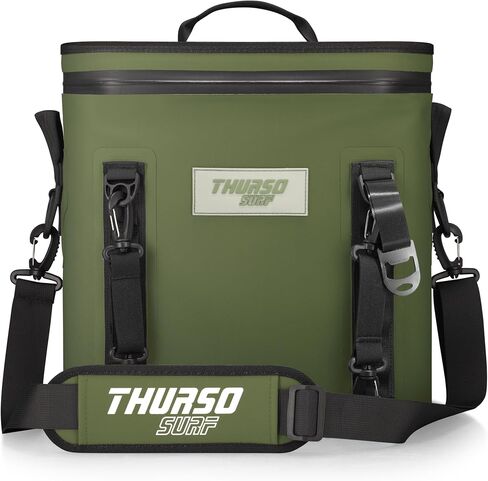 THURSO SURF 17L Grey and Black Portable Cooler Bag with Carrying Strap, Ideal for Outdoor Adventures in Saudi Arabia