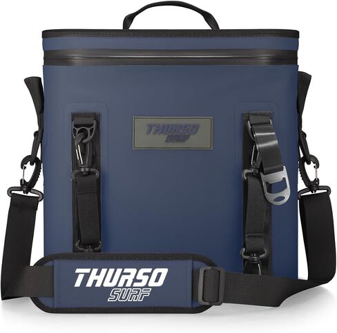 THURSO SURF 17L Grey and Black Portable Cooler Bag with Carrying Strap, Ideal for Outdoor Adventures in Saudi Arabia