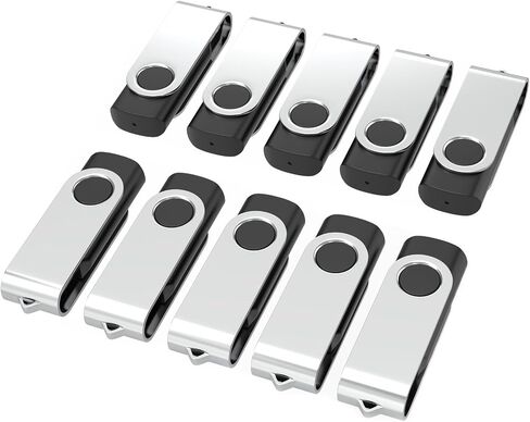 2GB Flash Drive 2 Pack, Wooolken USB 2.0 Thumb Drives Memory Stick | USB Stick Swivel Design with LED Light and Lanyards for Data Storage Backup in Saudi Arabia