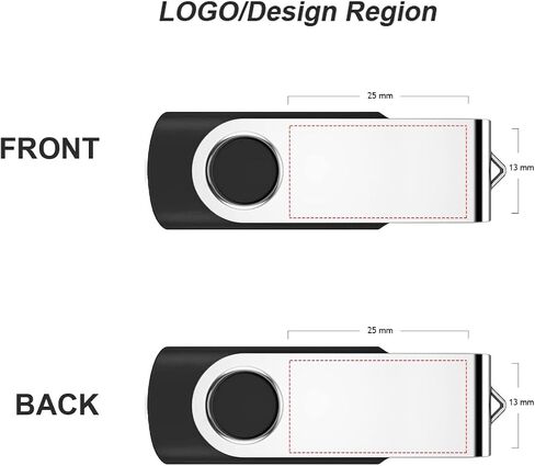10 عبوات محرك أقراص فلاش USB 2.0 بسعة 2 جيجابايت مع سلاسل مفاتيح، محركات أقراص USB دوارة للإبهام، محرك أقراص USB للكمبيوتر المحمول (أسود) in Saudi Arabia