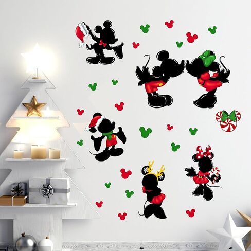 yovkky عيد ميلاد سعيد زينة جدار الشارات ملصقات، عيد الميلاد الكرة تخزين الزنجبيل رجل 2024 السنة الجديدة الحضانة أطفال ديكور المنزل، بنين بنات حلوى قصب النعناع الشتاء عطلة غرفة المعيشة الفن in Kuwait