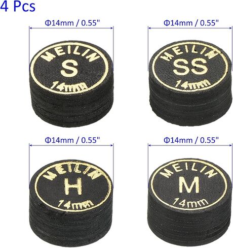 Pool Cue Tips Kit - Laminated Billiard Cue Tips, Multiple Layer Faux Leather Apply to Pool Cues in Saudi Arabia