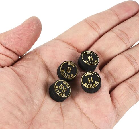 Pool Cue Tips Kit - Laminated Billiard Cue Tips, Multiple Layer Faux Leather Apply to Pool Cues in Saudi Arabia