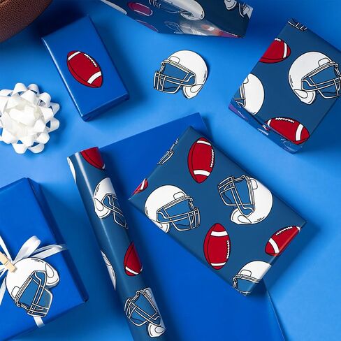 WRAPAHOLIC Reversible Wrapping Paper - Mini Roll - 17 Inch X 33 Feet - Racing Cars and Yellow Stripes Design Design for Birthday, Holiday, Baby Shower in Kuwait