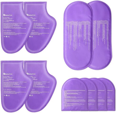 RelaxCoo Cold Therapy Socks & Hand Ice Pack Cold Gloves for Chemotherapy Neuropathy, Chemo Care Package for Women Men, Ideal for Plantar Fasciitis, Carpal Tunnel, Arthritis Hand Pain Relief, L in Kuwait