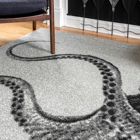 nuLOOM Adrienne Octopus Accent Rug, 3x5, Grey in Saudi Arabia
