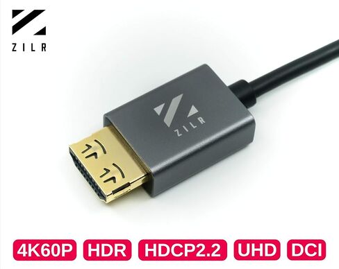 كابل HDMI 2.1 رفيع للغاية فائق السرعة 8K 45 سم/17.7 بوصة من النوع A- قفل آمن من النوع A، 8K60، 4320p، 4K120، 2160p، HD240، 1080p 3D، 48 جيجابت في الثانية، لون 10 بت، إرجاع الصوت (eARC) HDCP2.2، HDR10 إيثرنت in Saudi Arabia