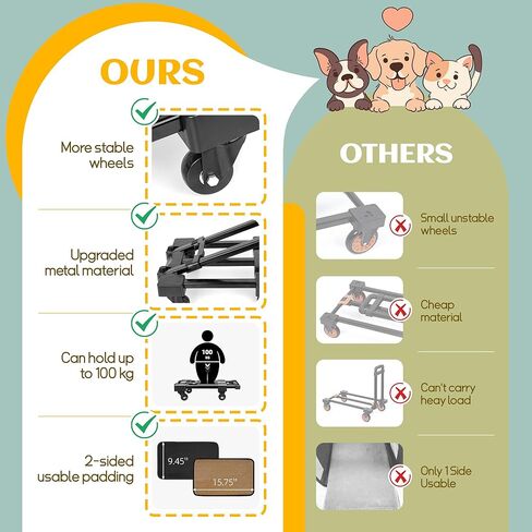 WOYYHO Shading Pet Cat Carrier with Wheels Airline Approved Rolling Pet Carrier for Small Medium Dog Cat Carrier on Wheels for Flight with Telescopic Handle and Silent Wheels, Black in Kuwait