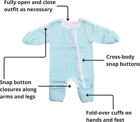 Care+Wear Preemie Long Sleeve Onesie NICU Preemie Clothes in Saudi Arabia