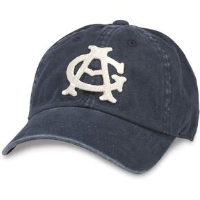 AMERICAN NEEDLE Baseball League Kansas City All Nations Hat (44747A-KCAN-DKRD) Dark Red