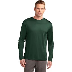 Sport-Tek Men's Long Sleeve PosiCharge Competitor Tee XL Deep Orange