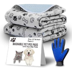 Little Liner Gray Washable Pee Pads for Dogs -1 Pack Non-Slip, Absorbent & Pleasant Endure Extra Large Reusable Pee Pads for Dogs (72"x72") - Ideal for Play Pen, Sofa, Bed & Floor Protection