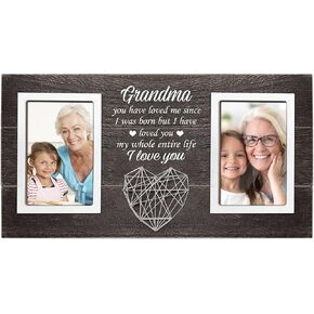 cocomong Gifts for Grandma, Christmas Grandma Gifts, Grandma Picture Frame, Grandma Birthday Gifts from Grandkids, Granny, Grandma Mothers Day Gift - Holds 2 4x6 Inch Photo