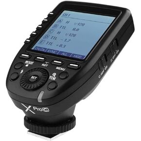 Godox Xpro-C TTL Wireless Flash Trigger - Control Godox X System & Compatible with Canon OEM Flashes, Wireless Sync, E-TTLII, 16 Groups, 32 Channels, ID Setting - Compatible with Canon EOS