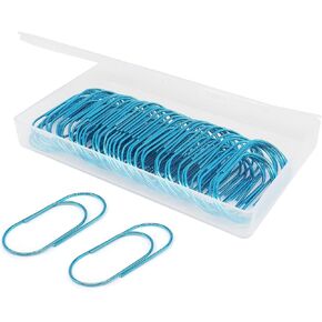 Large Paper Clips, Jumbo Paper Clip, Planner, 2 inch / 50mm, Smooth, Cute, 50 Pack (Black)