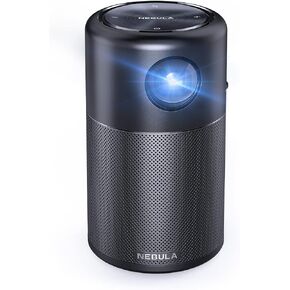 NEBULA Capsule 3 GTV Projector, Netflix Officially Licensed, 1080P Smart Mini Projector with Wi-Fi, 2.5 Hours of Playtime, 120-Inch Display, Dolby Digital, Ultra Portable for any Space