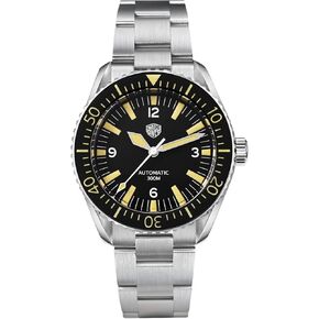 watchdives Mens Dive Watches, NH35 Movement WD1967 Sharkmaster 300 Automatic Watch Domed Bubble Sapphire Crystal Wristwatch