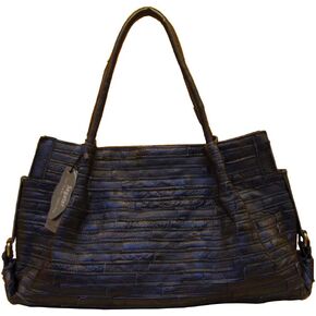 Women’s Multicolor Boston Bag Genuine Leather Colorful Large Tote Handbag Purse