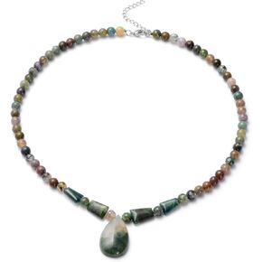 Shop LC Beaded Necklace for Women/Men Healing Crystal Pendant Necklace Choker Necklace Jewelry - Size 20" Valentines Day Gifts