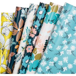 WRAPAHOLIC Wrapping Paper Sheet - Memorial Day, 4th of July Design for Birthday, Holiday, Wedding, Baby Shower - 1 Roll Contains 6 Sheets - 17.5 inch X 39.3 inch Per Sheet