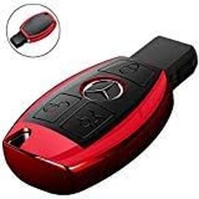for Mercedes Benz Key Fob Cover, Key Fob Case for Mercedes Benz C E M S CLS CLK GLK GLC G Class Premium Soft TPU