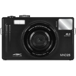 Minolta MND25 48 MP Autofocus / 4K Ultra HD Camera w/Selfie Mirror