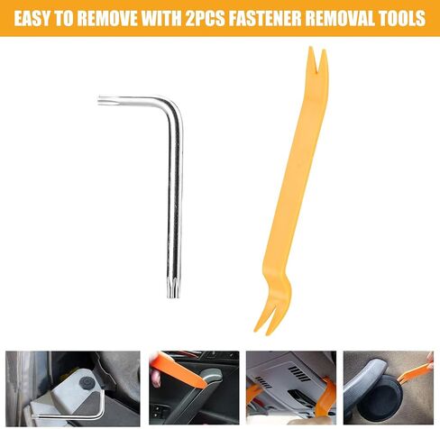 72 PCS Tesla Clips Bumper Fender Liner Push Retainer Fastener Clips for Tesla Body Interior and Exterior Retainer Fastener Clip, 20 Popular Sizes Tesla Fasteners Tesla Rivets Tesla Accessories in Saudi Arabia