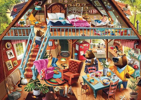 Ravensburger Goldilocks Gets Caught! 1000 Piece Jigsaw Puzzle for Adults - 17311 - Every Piece is Unique, Softclick Technology Means Pieces Fit Together Perfectly, 27 x 20 in Saudi Arabia